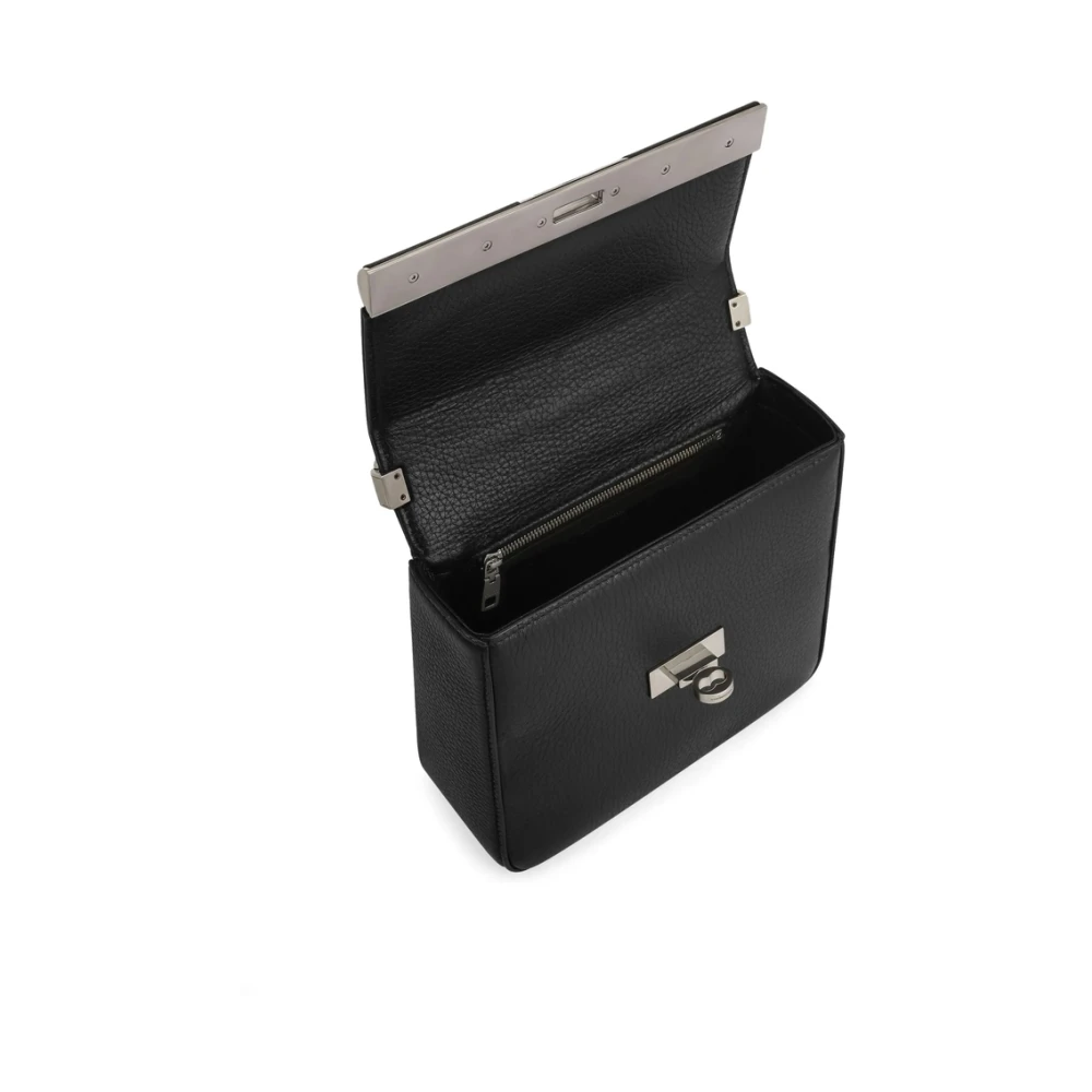 Dolce & Gabbana Zwarte Twist-Lock Bum Bag Black Heren