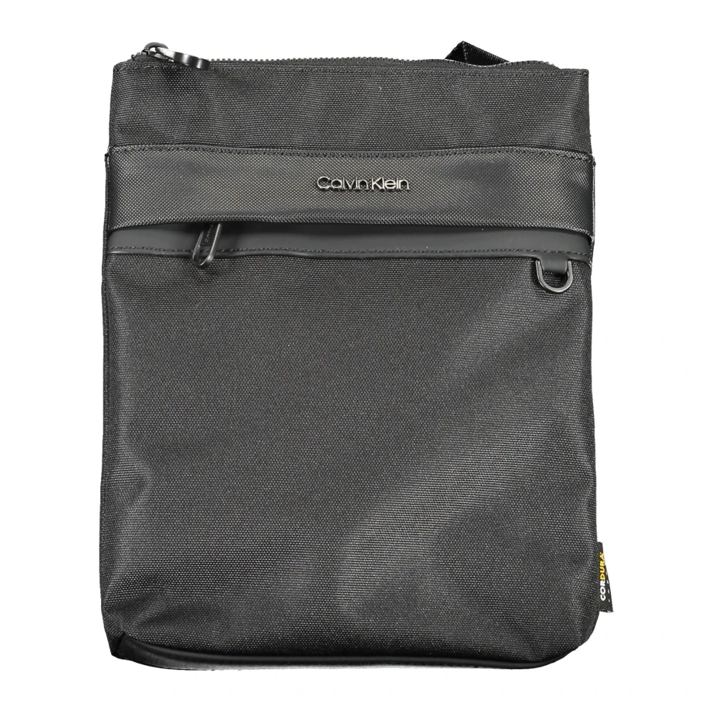 Calvin Klein Zwarte Polyester Schoudertas met Verstelbare Band Black Heren