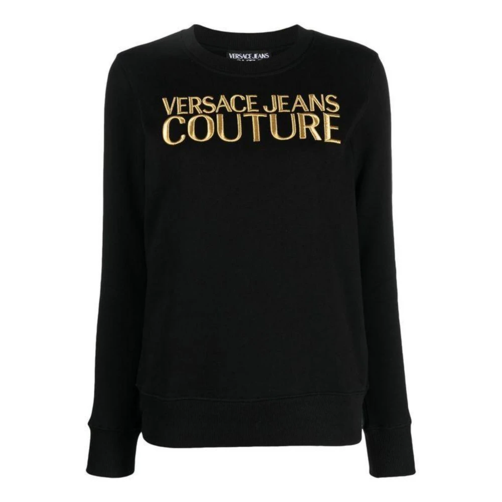 Versace Jeans Couture Stijlvolle Sweaters Collectie Black Dames