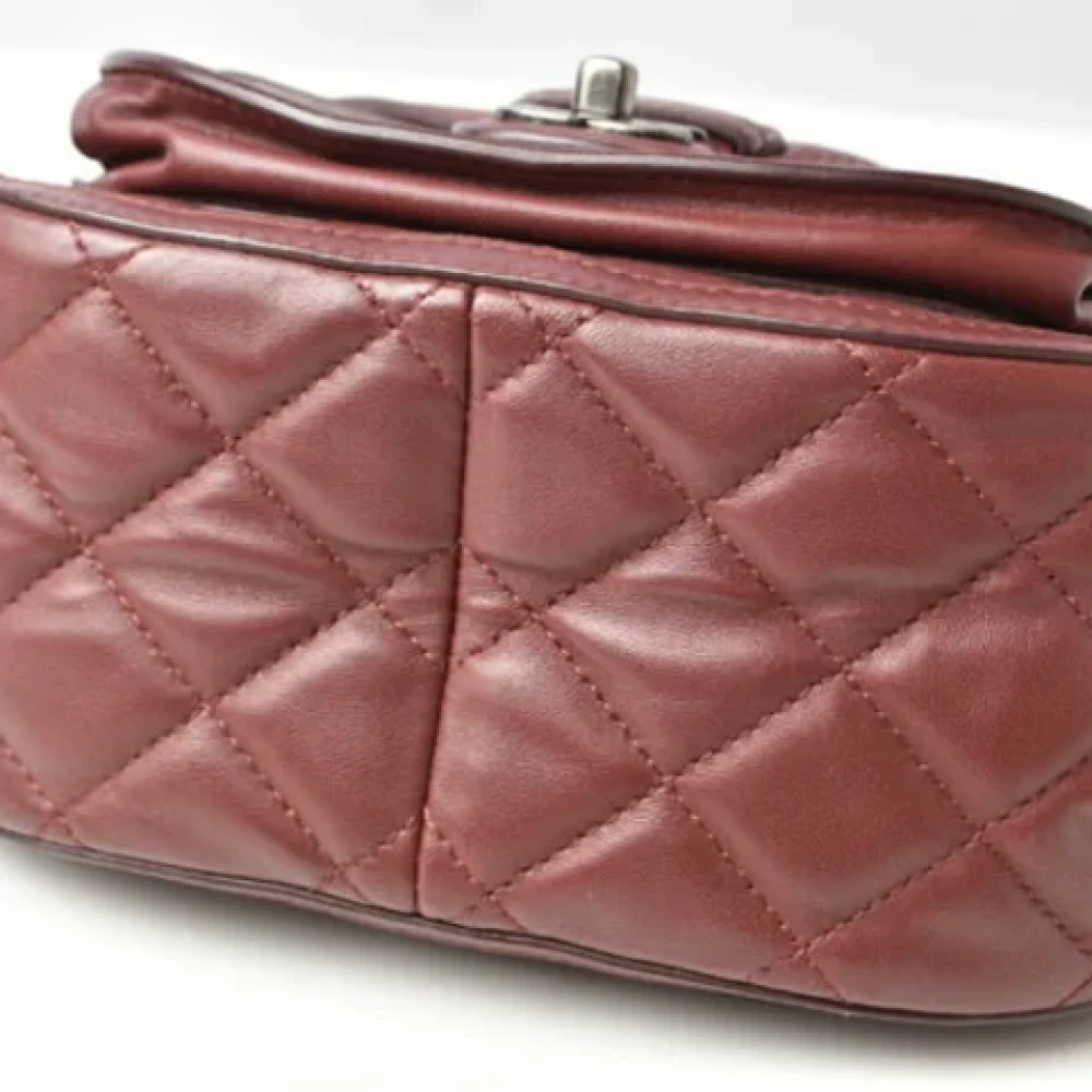 Chanel Vintage Pre-owned Fabric chanel-bags Brown Dames