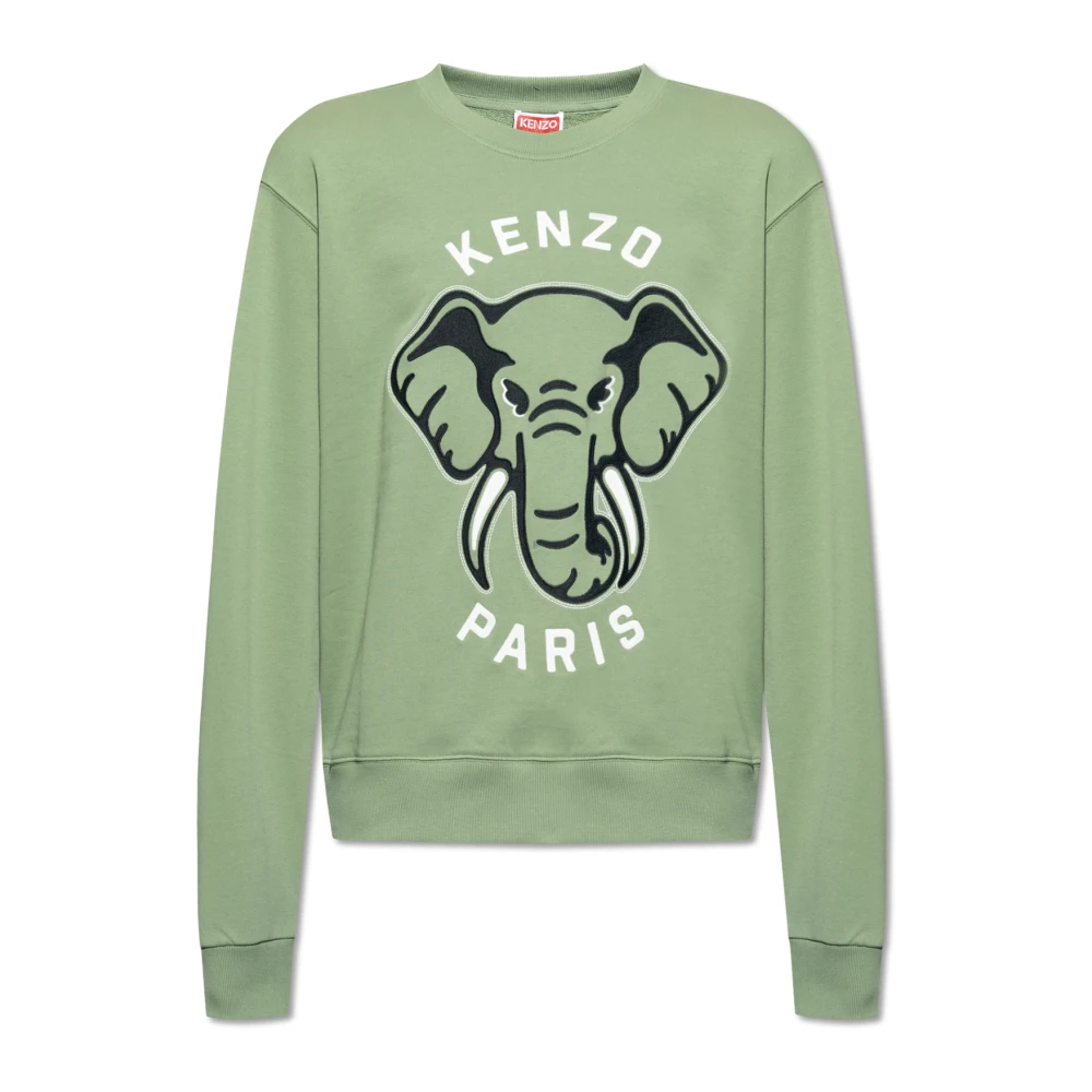 Kenzo Sweatshirt met logo Green Heren