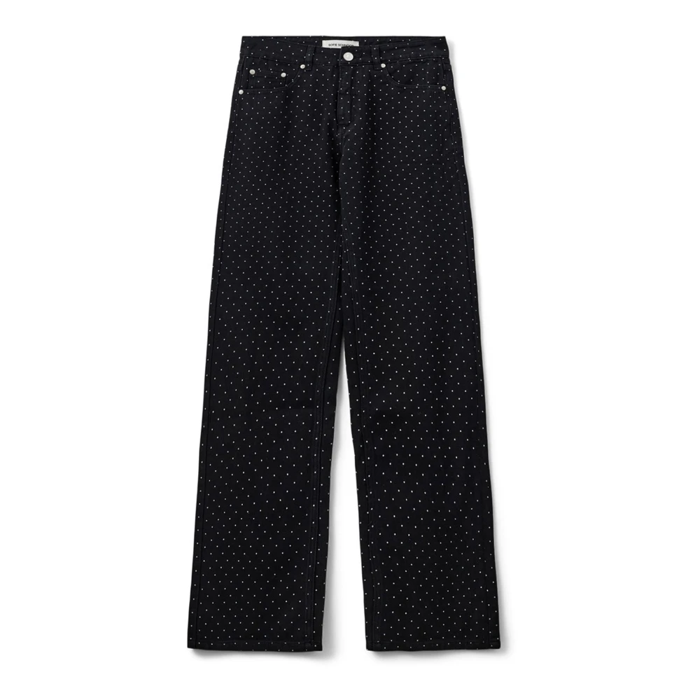 Sofie Schnoor Black Jeans Paris Style - Female - Wide Jeans - Xs - Jeans