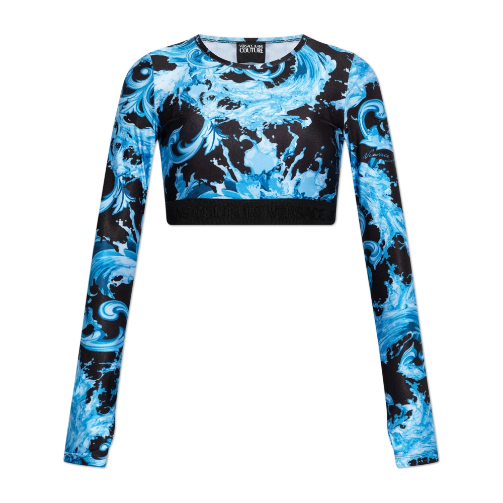 Versace Jeans Couture Donna Blu Top, Xs, New,