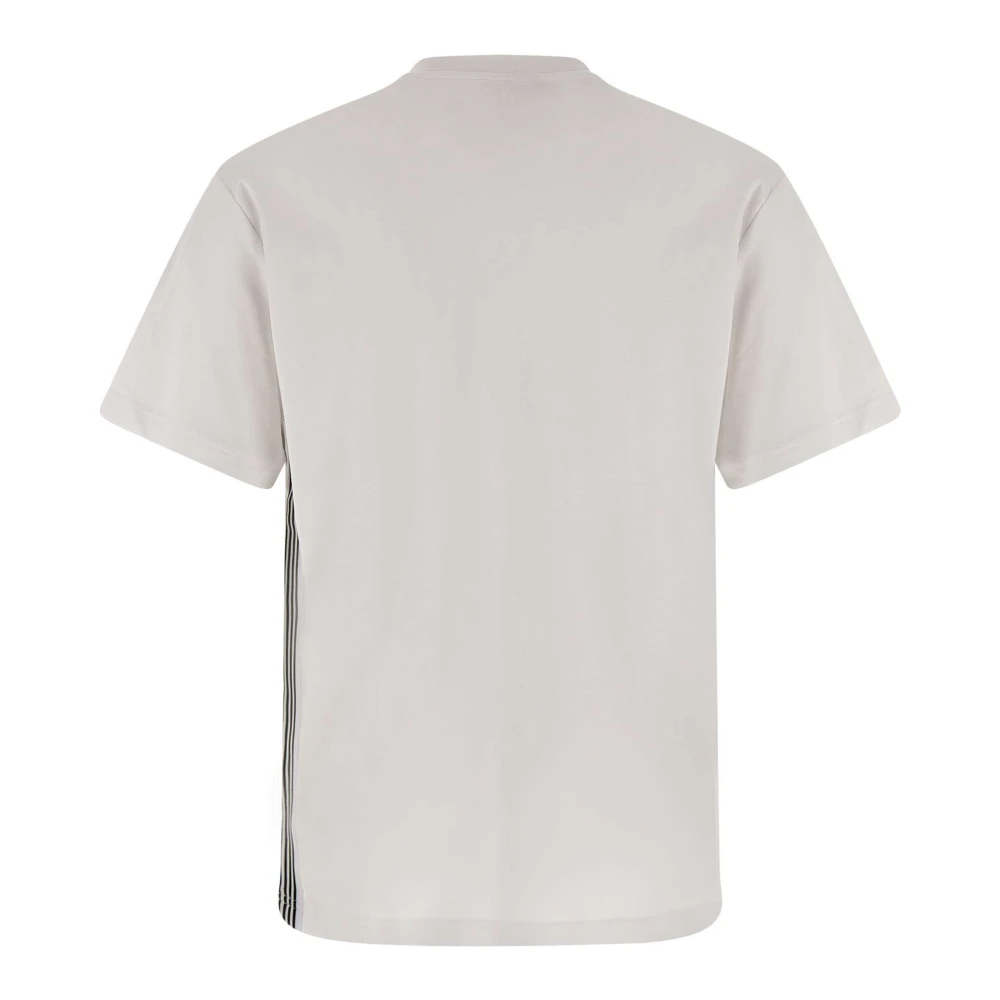 Emporio Armani EA7 Wit Katoenen T-shirt met Logo White Heren
