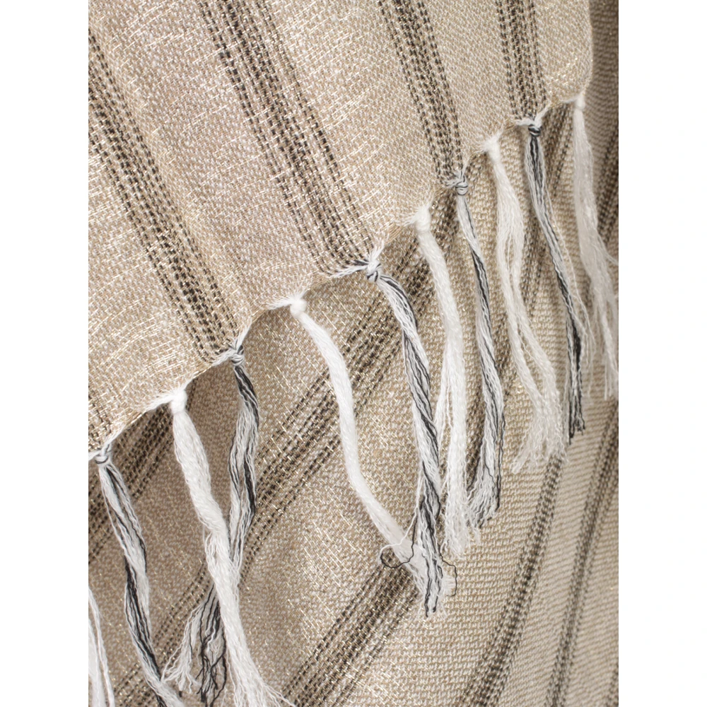 BRUNELLO CUCINELLI Linnen Poncho Yellow Dames