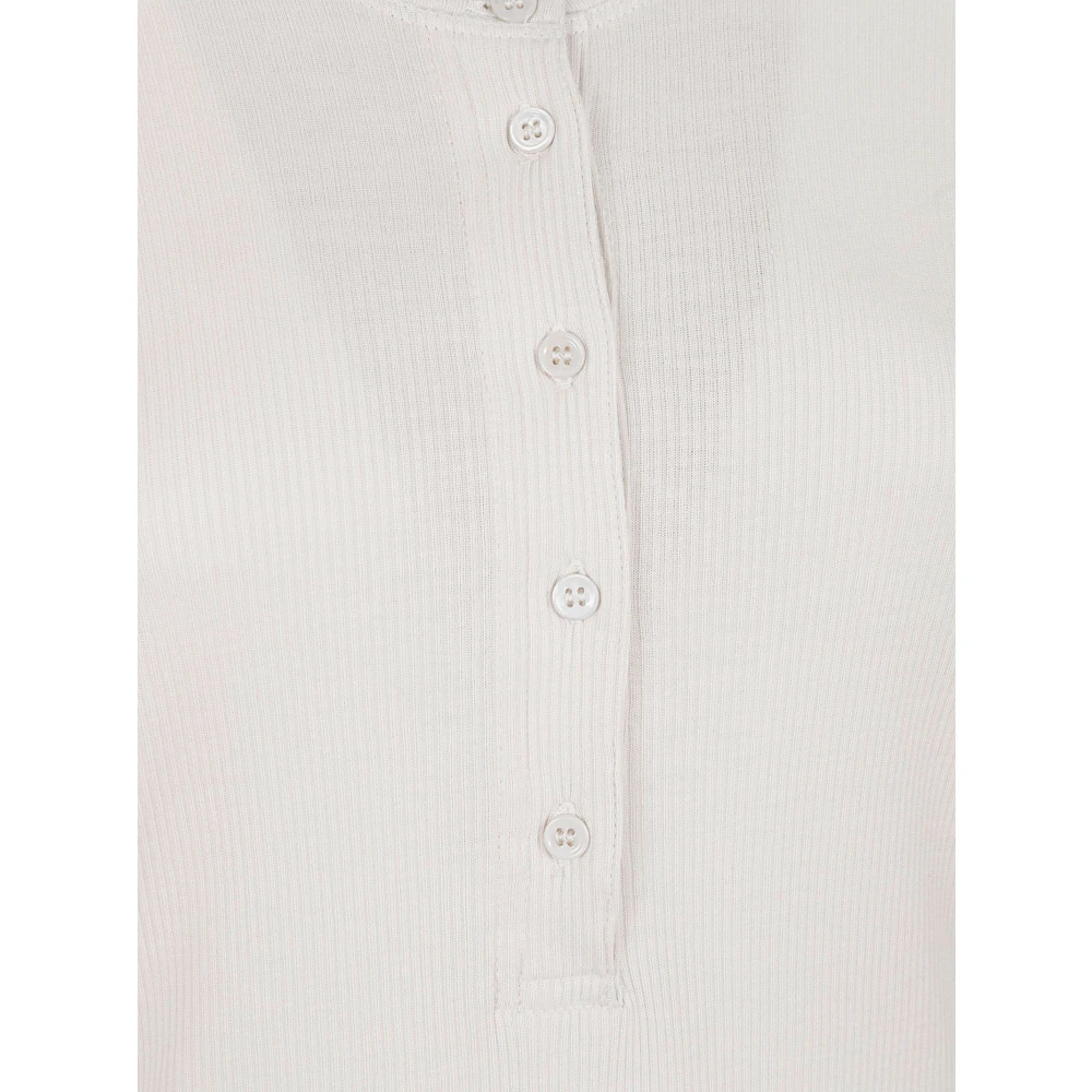 majestic filatures Grijze Lyocell Katoenen T-shirts en Polos Gray Dames