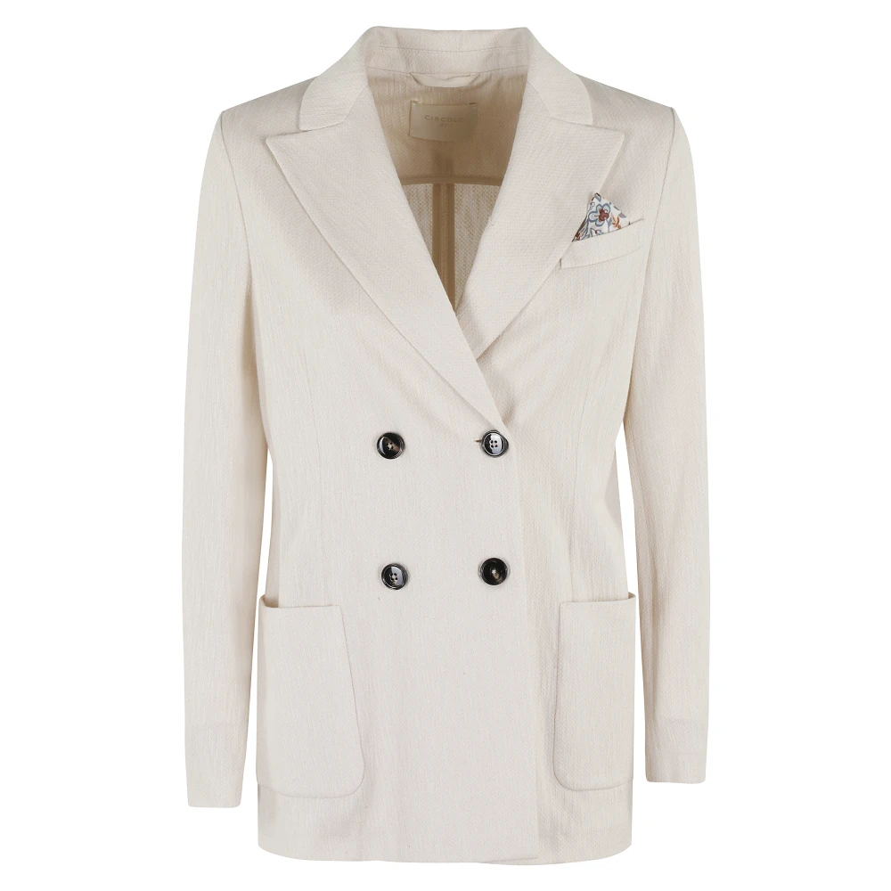 Circolo 1901 Vlammenpatroon Top White Dames
