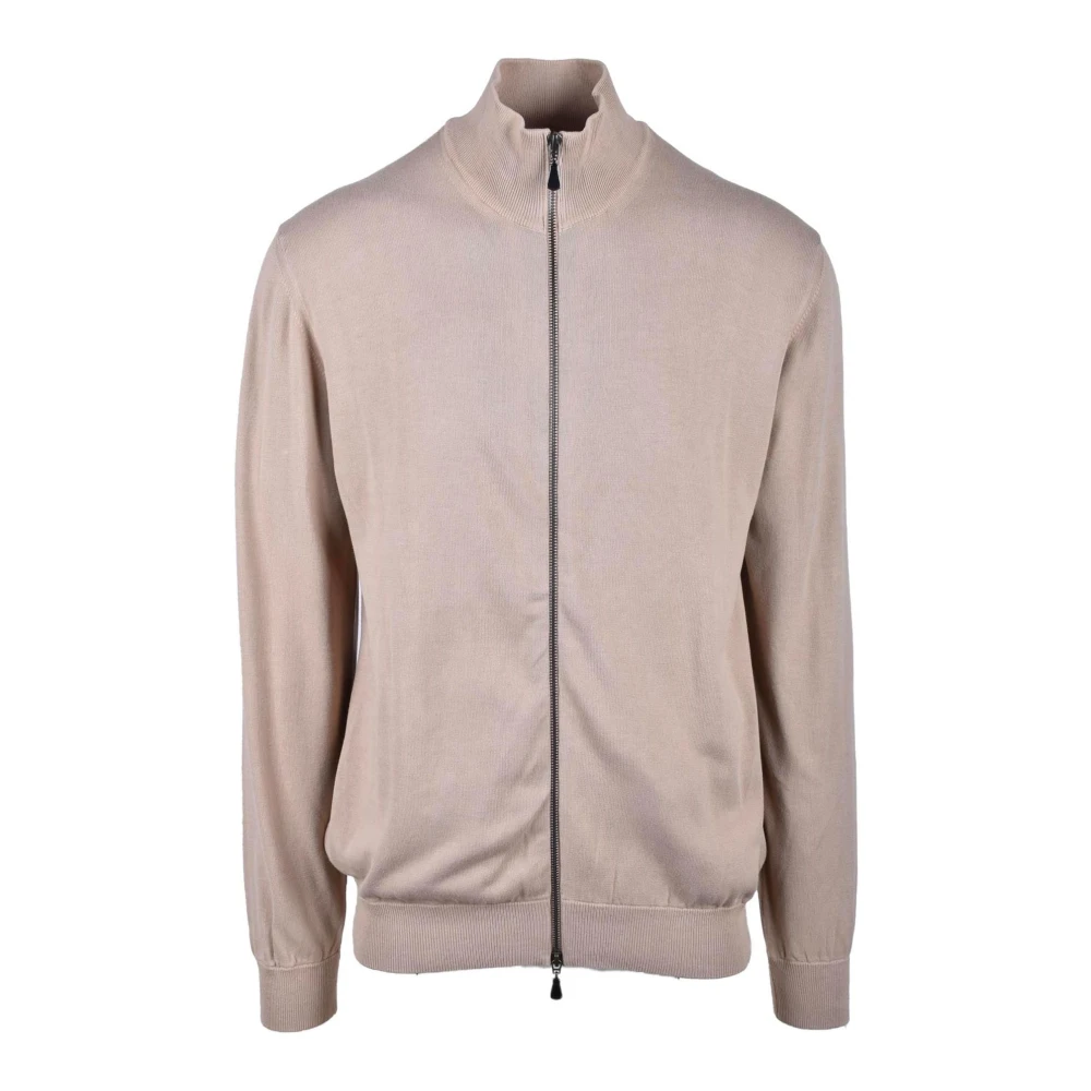 Alpha Studio Katoenen Vest Beige Heren