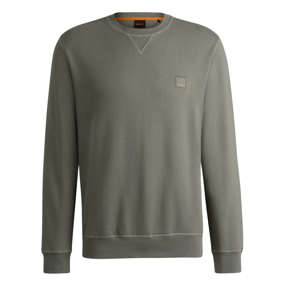 Boss Orange Stijlvolle Trui in Oranje Gray Heren