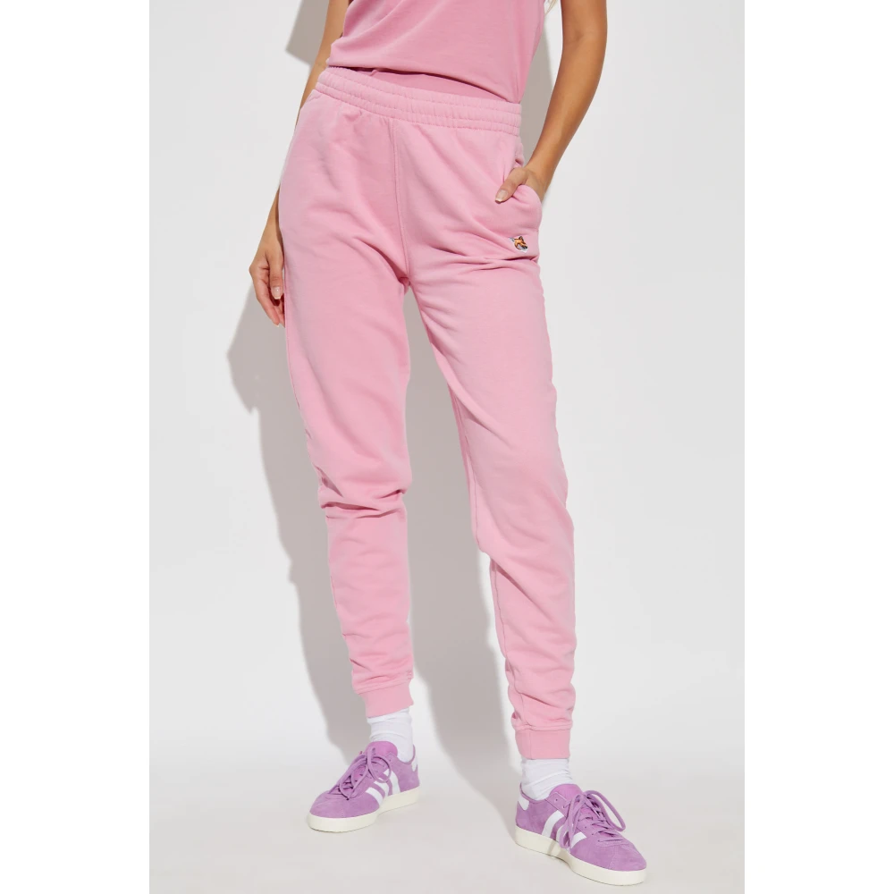 Maison Kitsuné Sweatpants Pink Dames