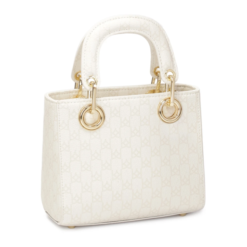 Kazar Leren handtas in een compacte versie White Dames