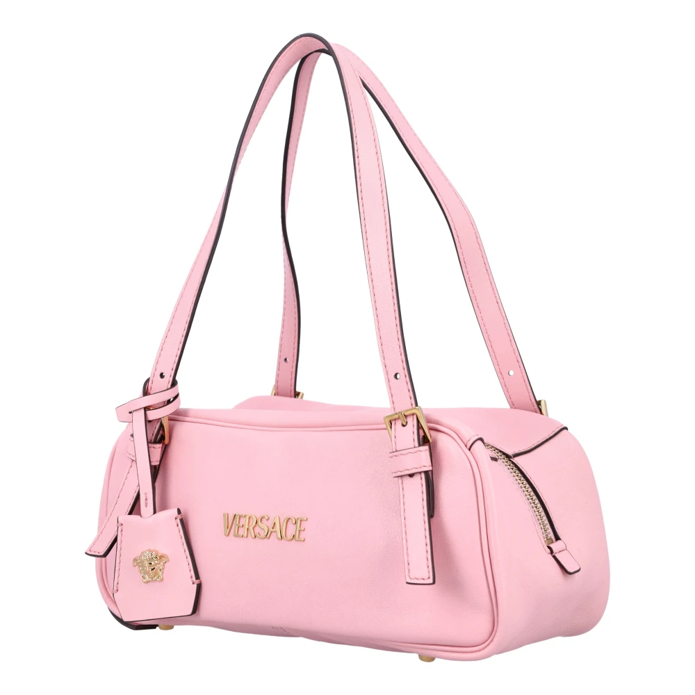 Versace Bowling Schoudertas met Strikdetail Pink Dames