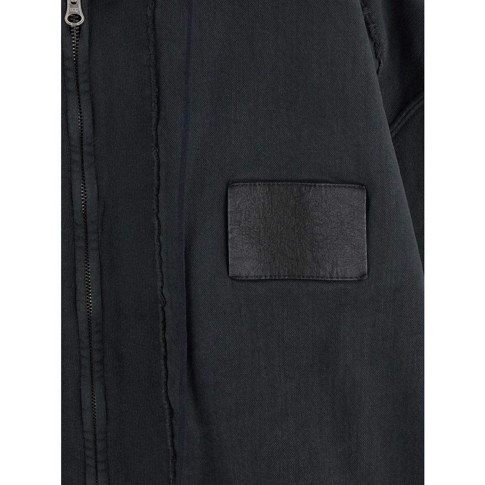 MM6 Maison Margiela Katoenen Logo Hoodie Black Heren