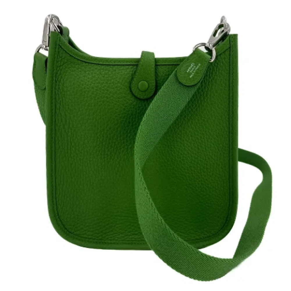 Hermès Vintage Pre-owned Leather handbags Green Dames
