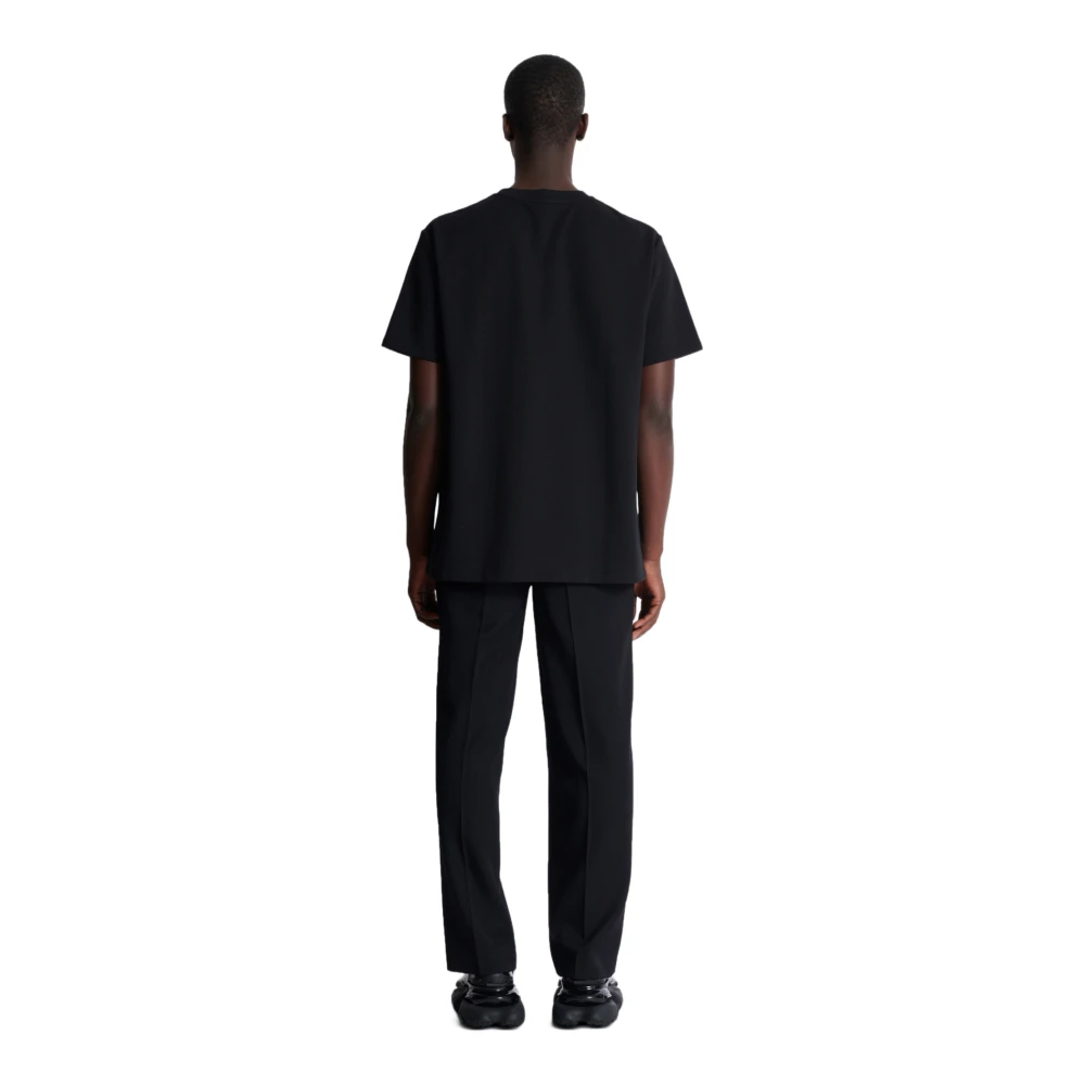 Balmain PB geborduurd T-shirt Black Heren