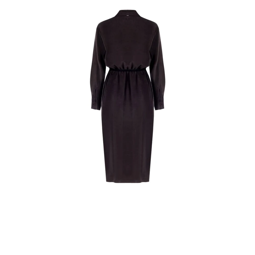RINASCIMENTO Katoenen Jurk Herfst Winter Collectie Brown Dames