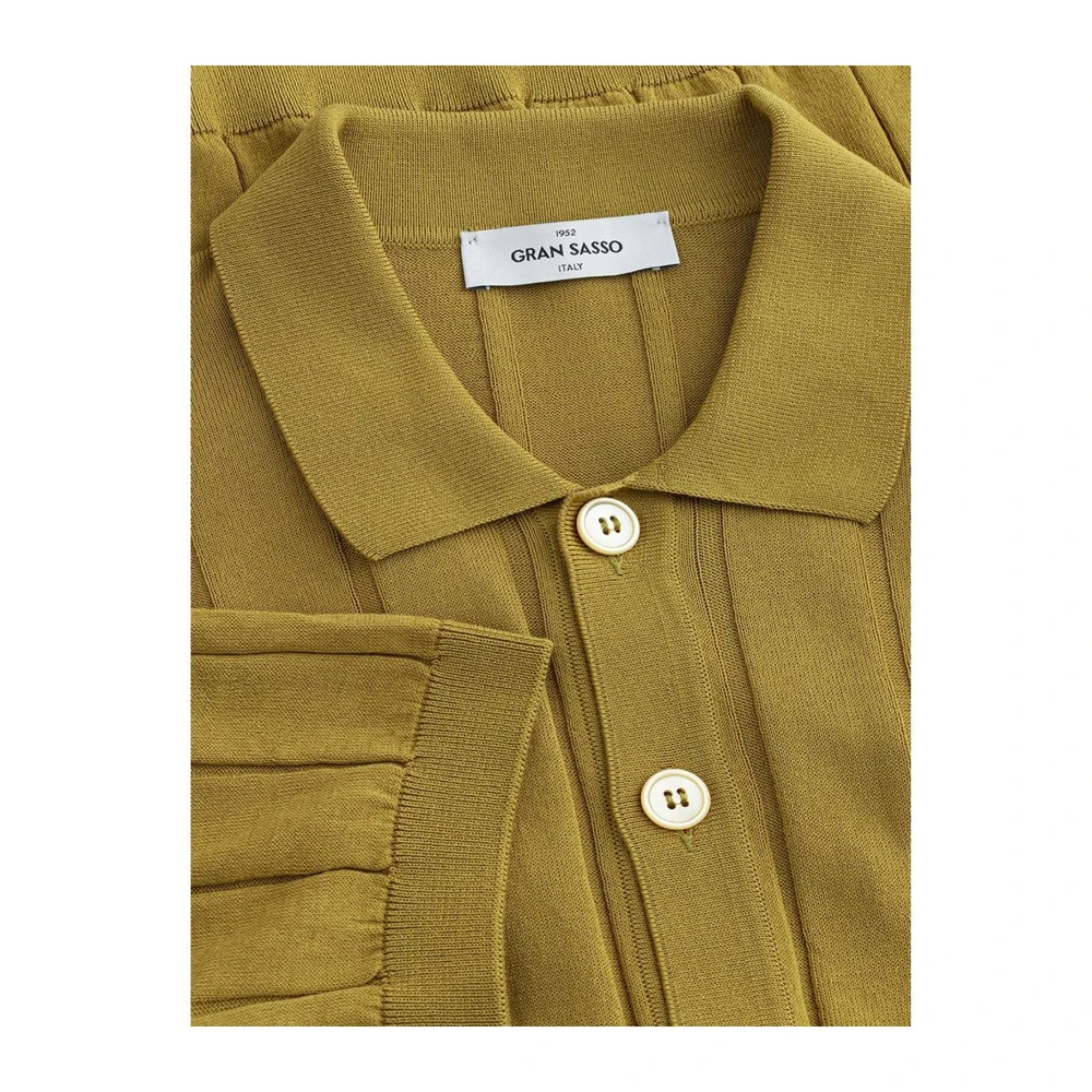 Gran Sasso Casual Katoenen T-shirt Green Heren
