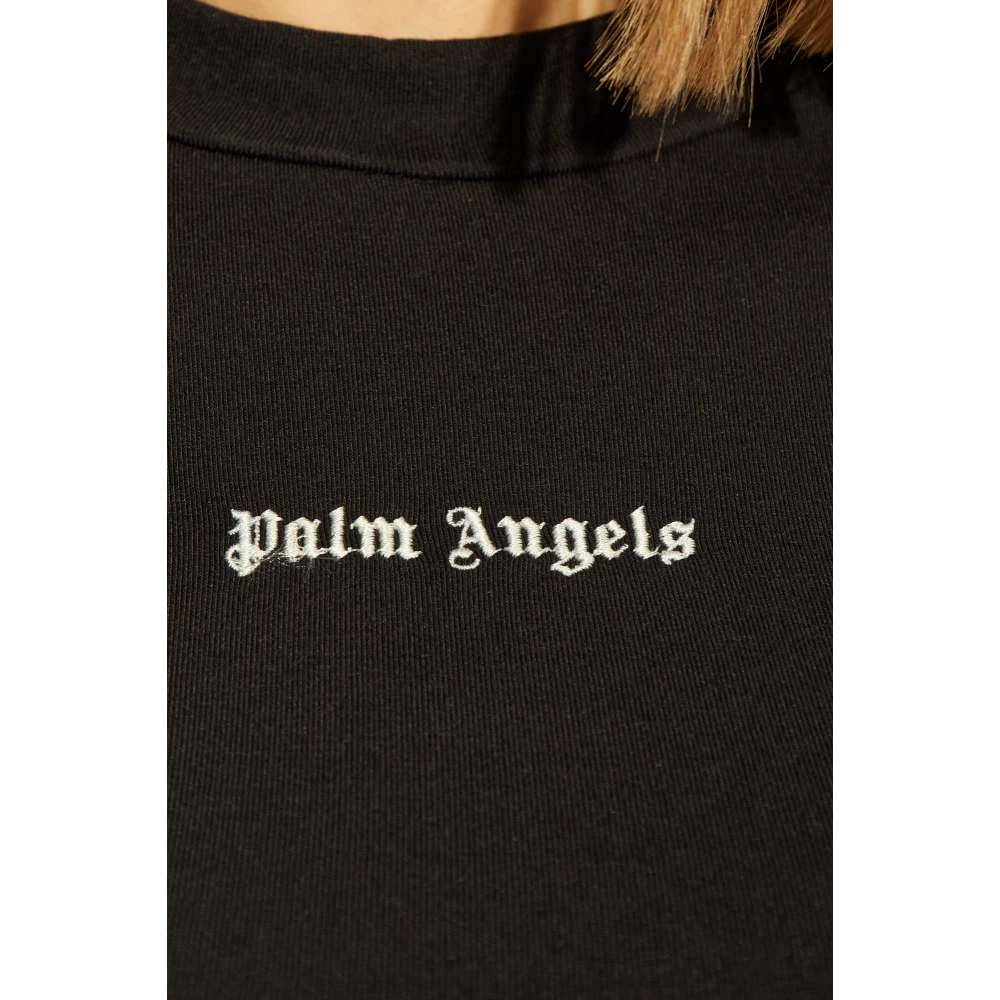 Palm Angels T-shirt met logo Black Dames