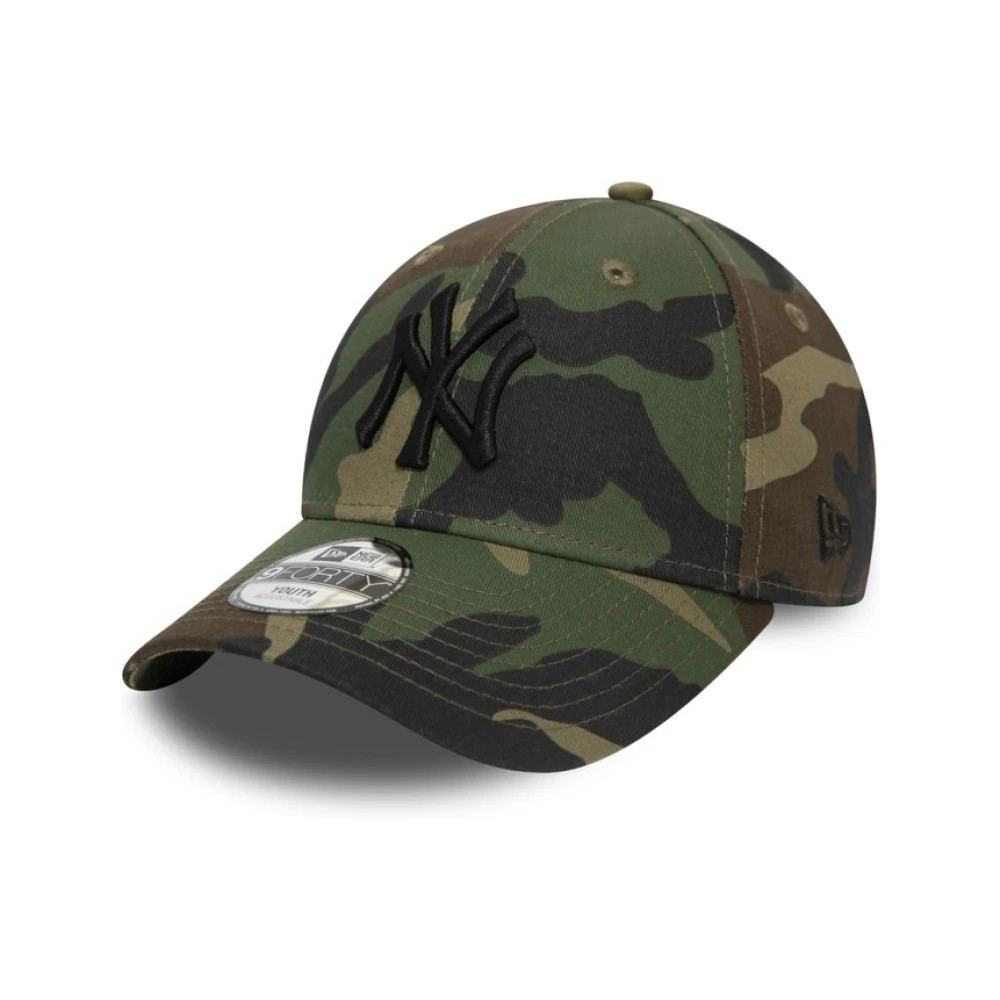 new era Groene Camo Yankees Kinderen Essentiële Pet Multicolor Heren