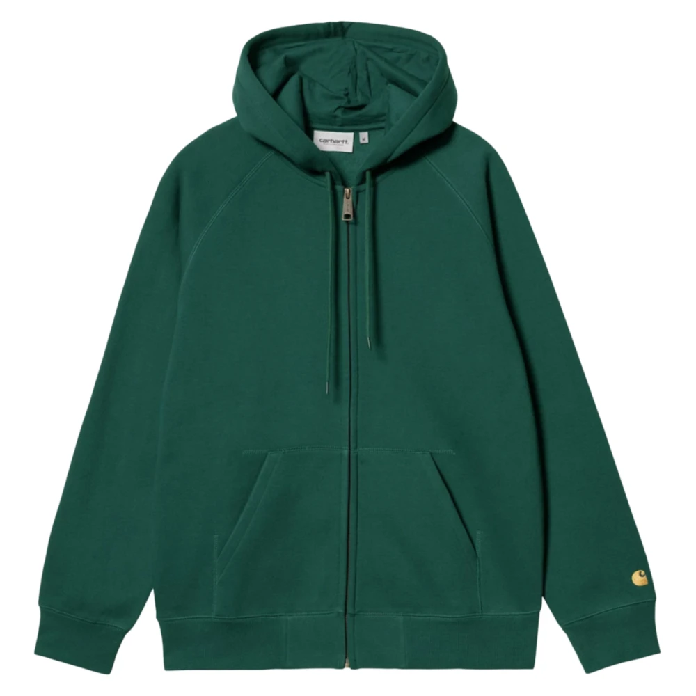 Carhartt WIP Hooded Chase Jack in Chervil Gold Green Heren