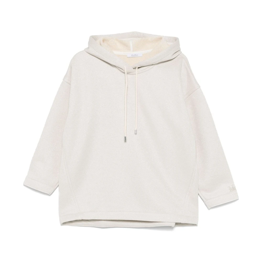 Max Mara Beige Trui met Lurex Details Beige Dames