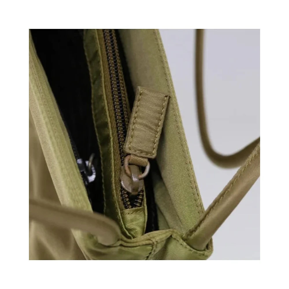 Prada Vintage Pre-owned Nylon prada-bags Green Dames