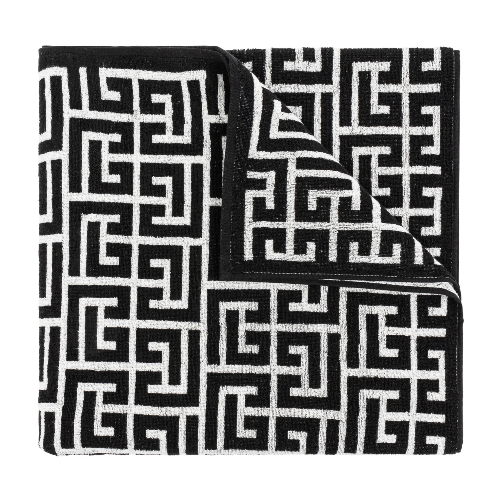 Balmain Monogram handdoek Black Heren