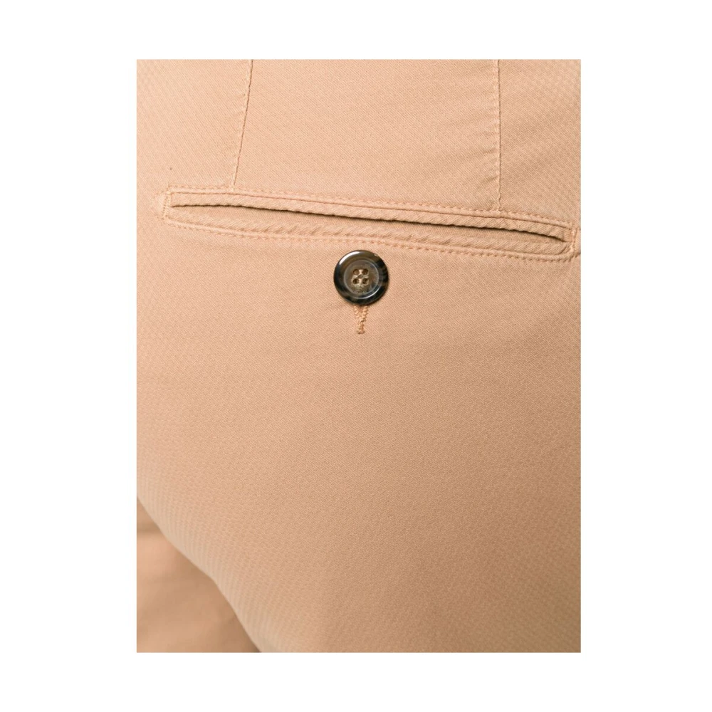 Canali Lichtbruine katoenen maatwerkbroek Brown Heren