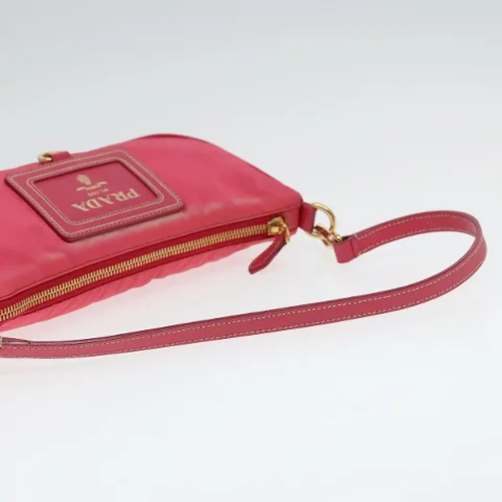 Prada Vintage Pre-owned Nylon pouches Pink Dames