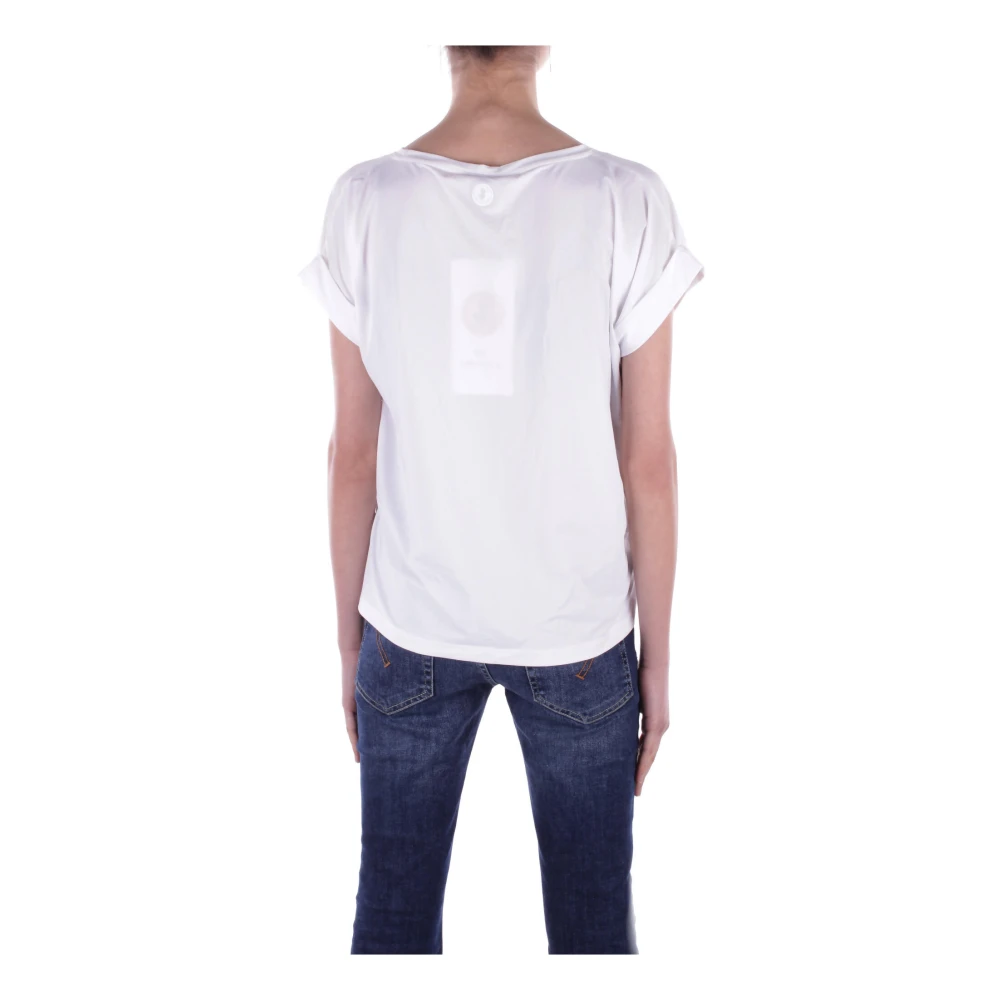 Save The Duck Witte T-shirts en Polos met Logo White Dames