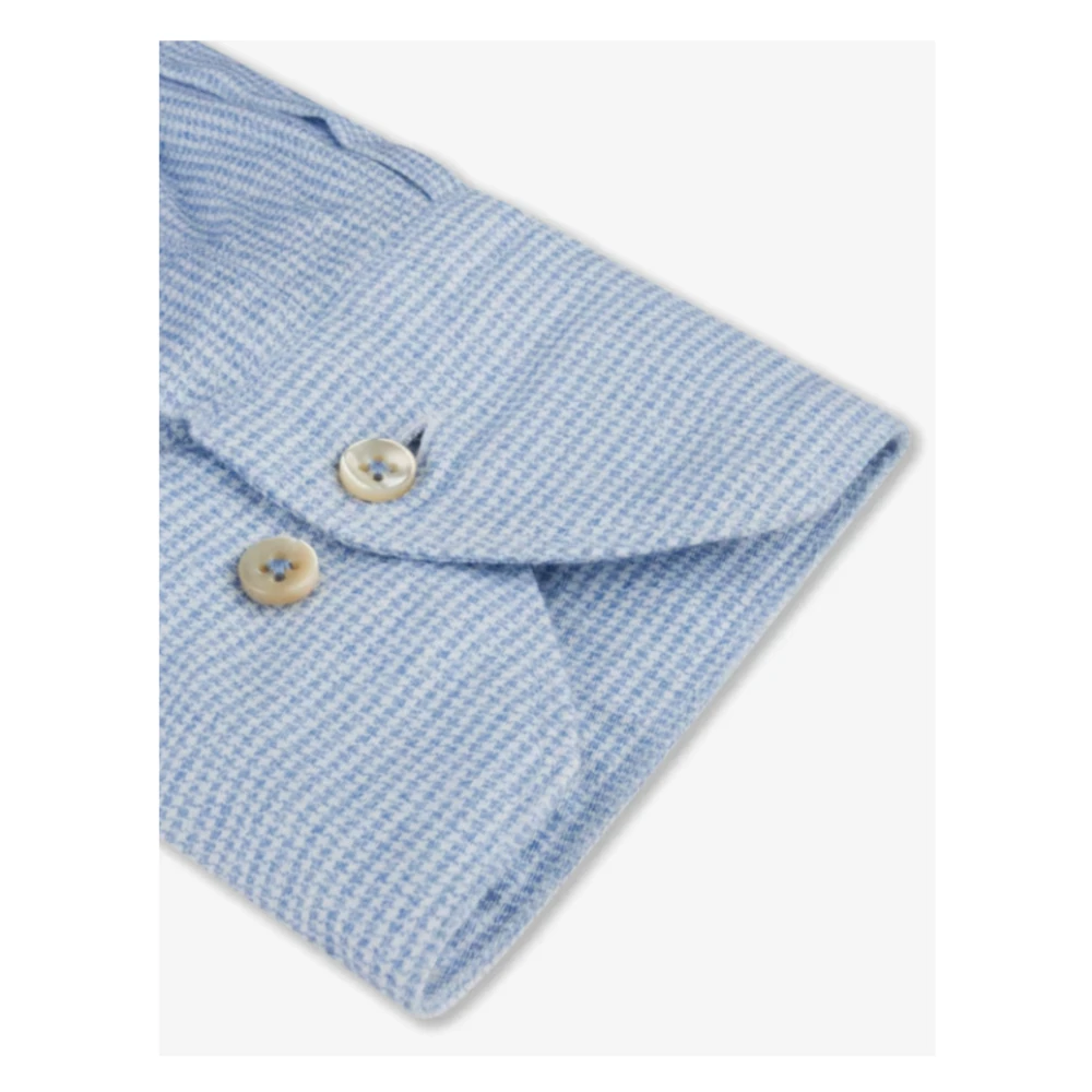 Stenströms Casual lange mouw blauw overhemd Blue Heren