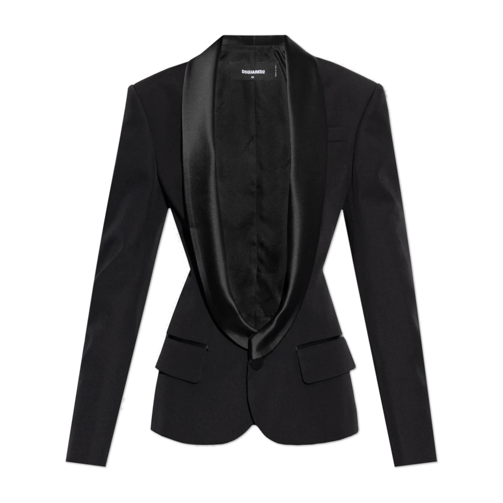 Dsquared2 Wollen Blazer Black Dames