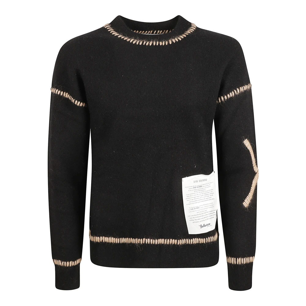 Ballantyne Zwarte Trui Pullover Black Heren