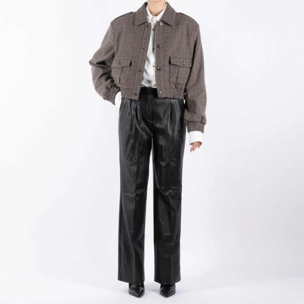 The Garment Bruine Wollen Jas Brown Dames