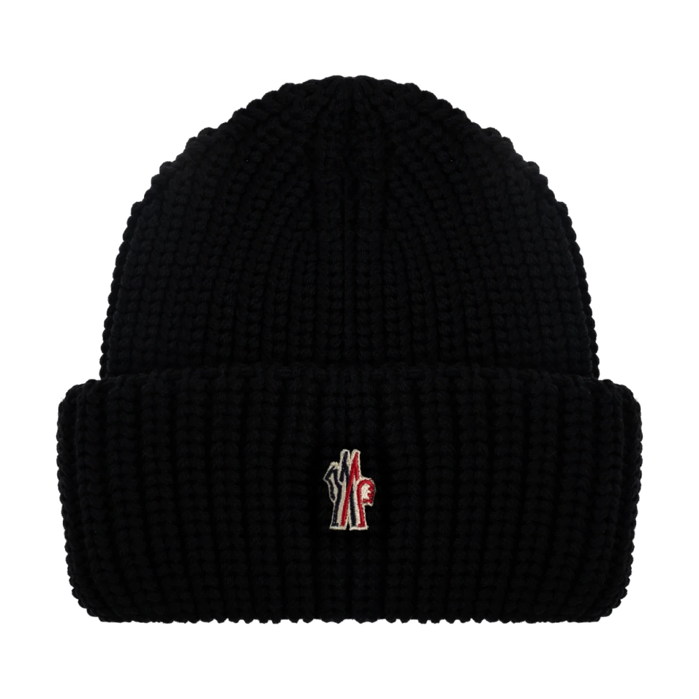 Moncler Grenoble Apres-Ski Beanie - Male - Accessories - Black - One Size - Accessories