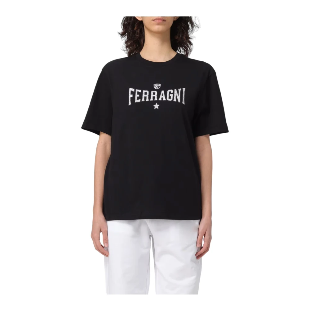 Chiara Ferragni Collection Korte Mouw T-shirt Black Dames