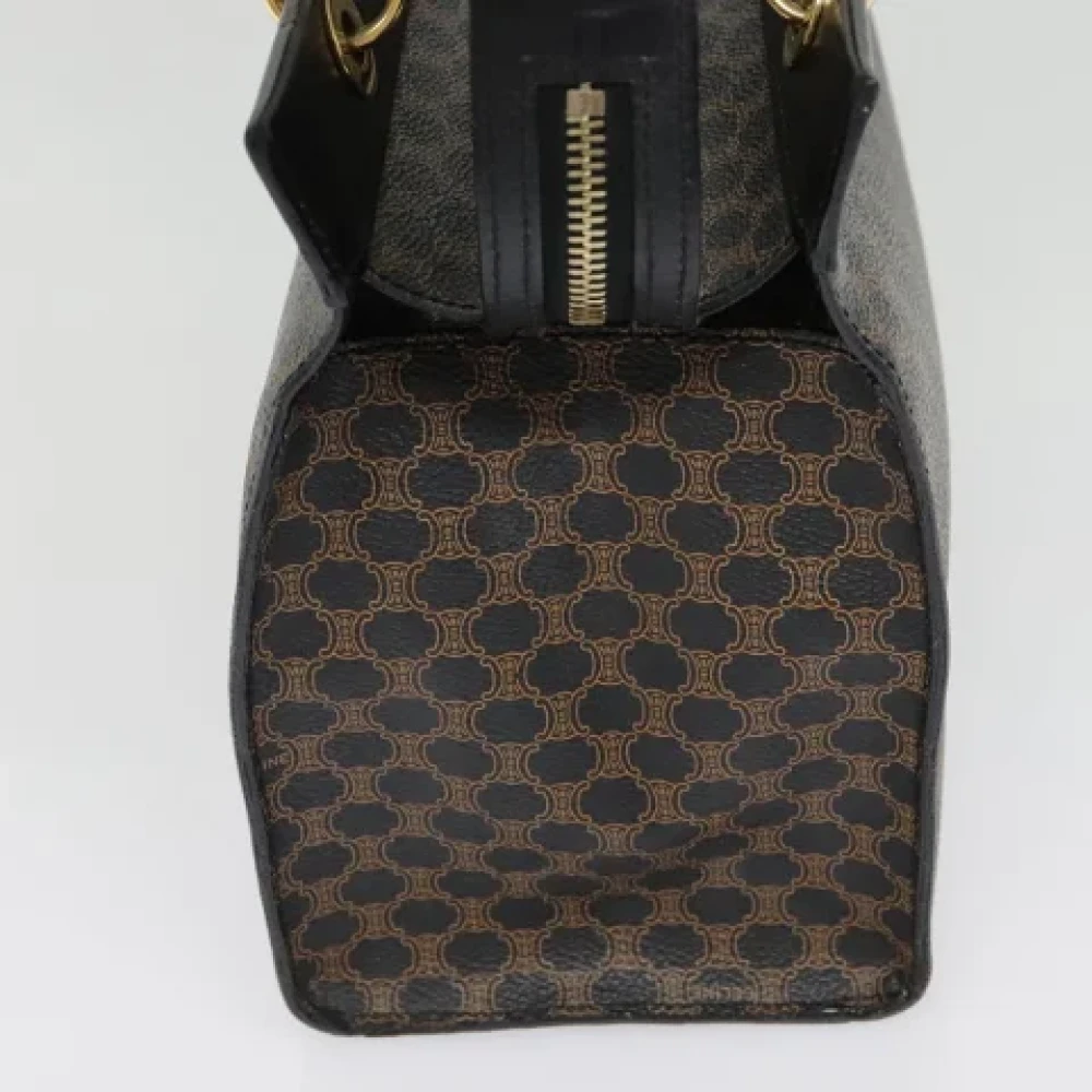 Celine Vintage Pre-owned Leather handbags Black Dames