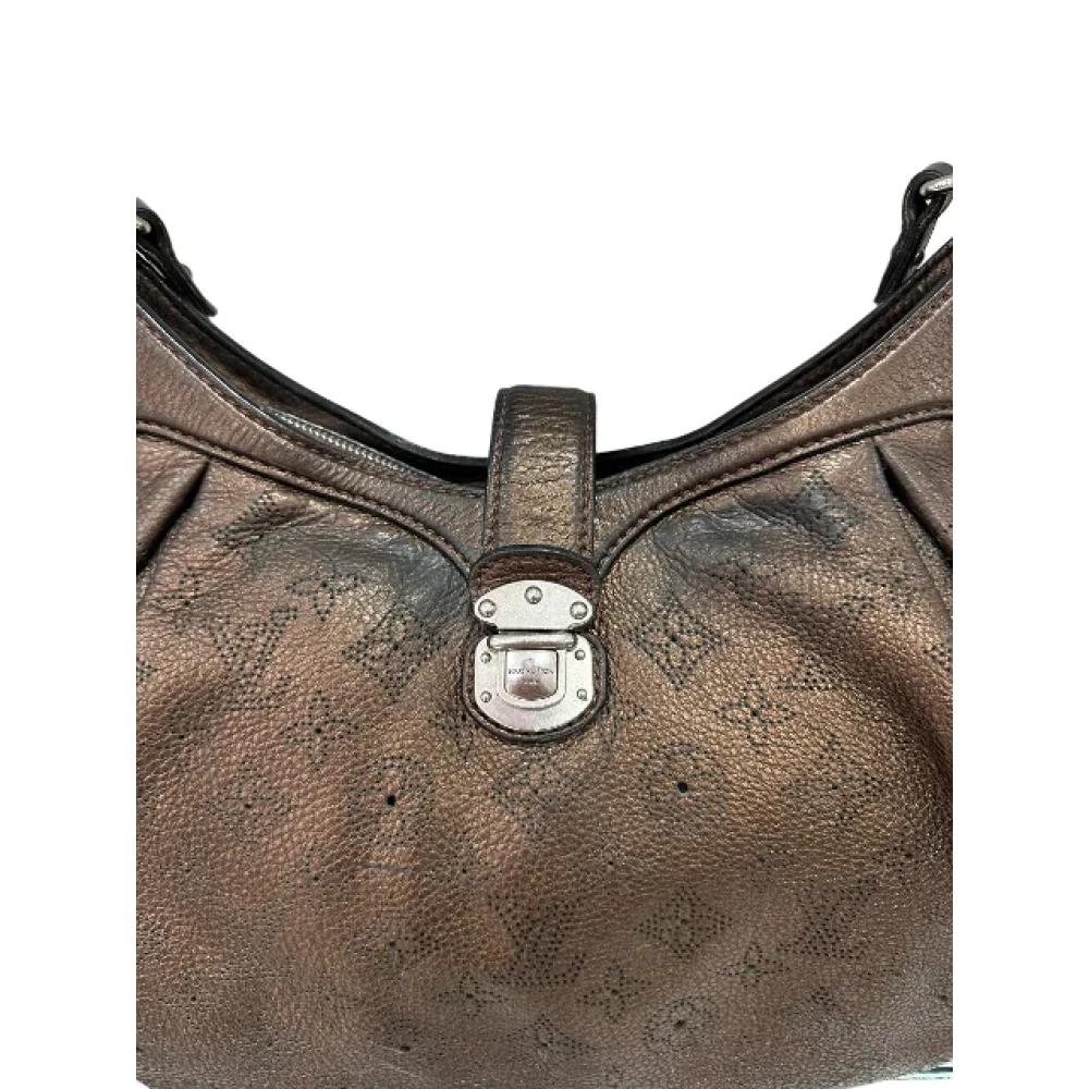 Louis Vuitton Vintage Tweedehands Mahina XS Leren Schoudertas Brown Dames