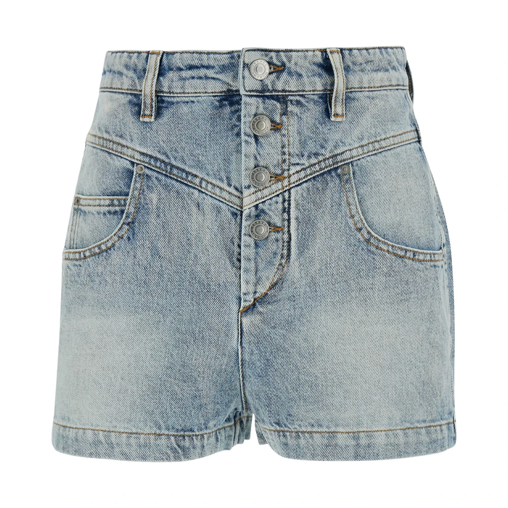 Isabel Marant Étoile Denim Shorts voor modebewuste vrouwen Blue Dames