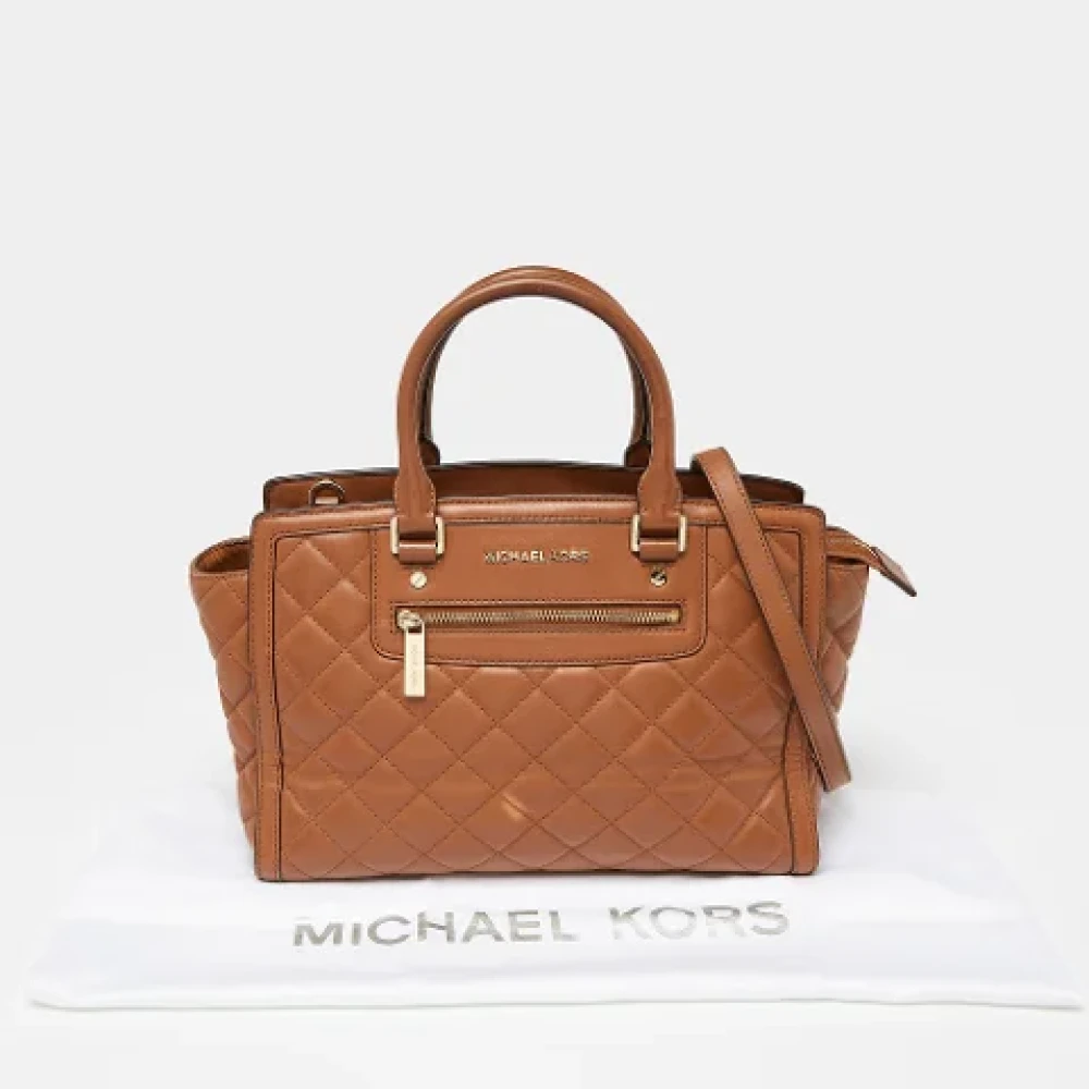 Michael Kors Pre-owned Leather handbags Brown Dames