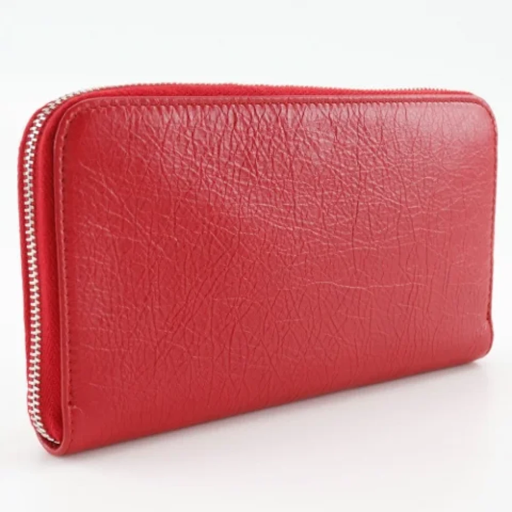 Balenciaga Vintage Pre-owned Leather wallets Red Dames
