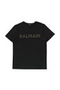 studded-logo-t-shirt-enfant-noir