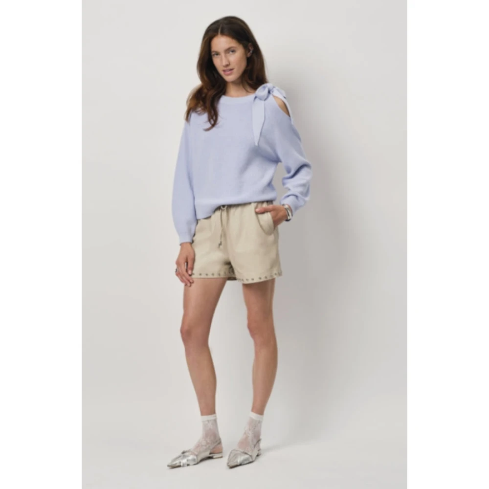 Dante 6 Cut-Out Bow Sweater in Crystal Blue Dames