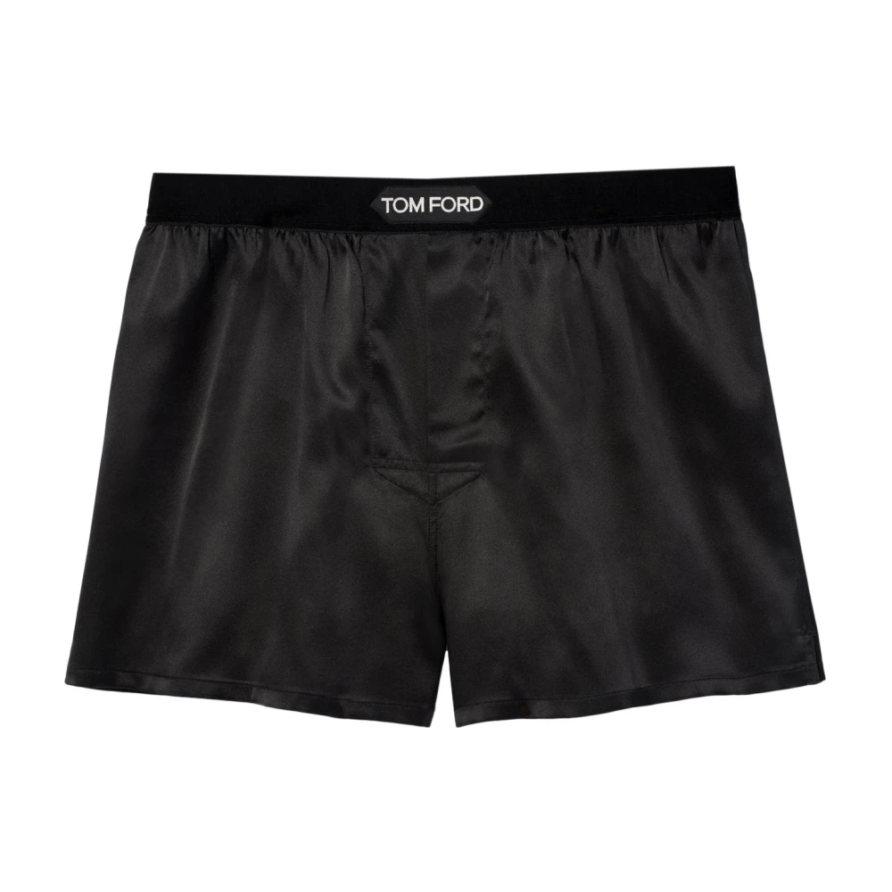 Tom Ford Luxe Zijden Boxershorts voor Strandkleding Black Heren