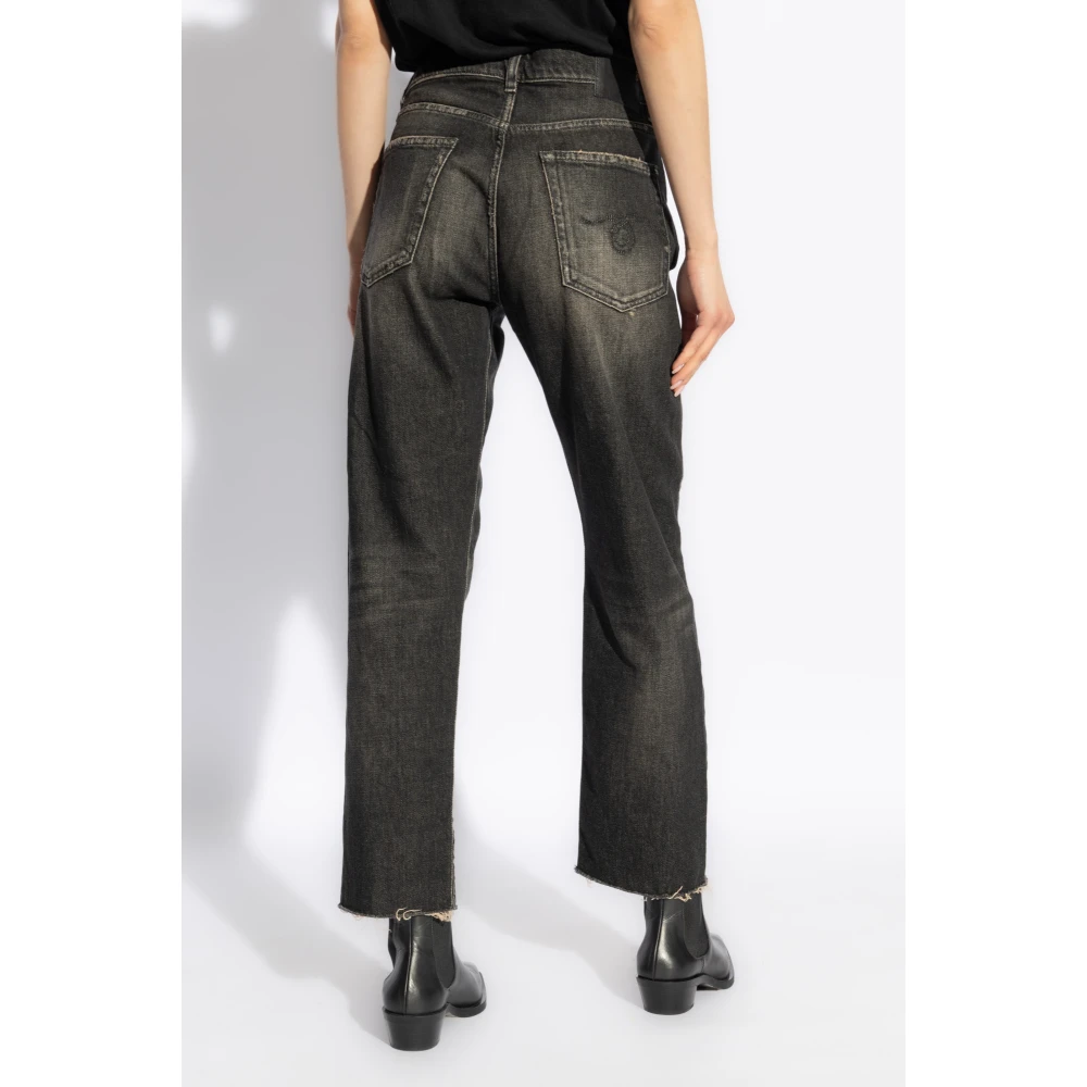 R13 Boyfriend Jeans Black Dames