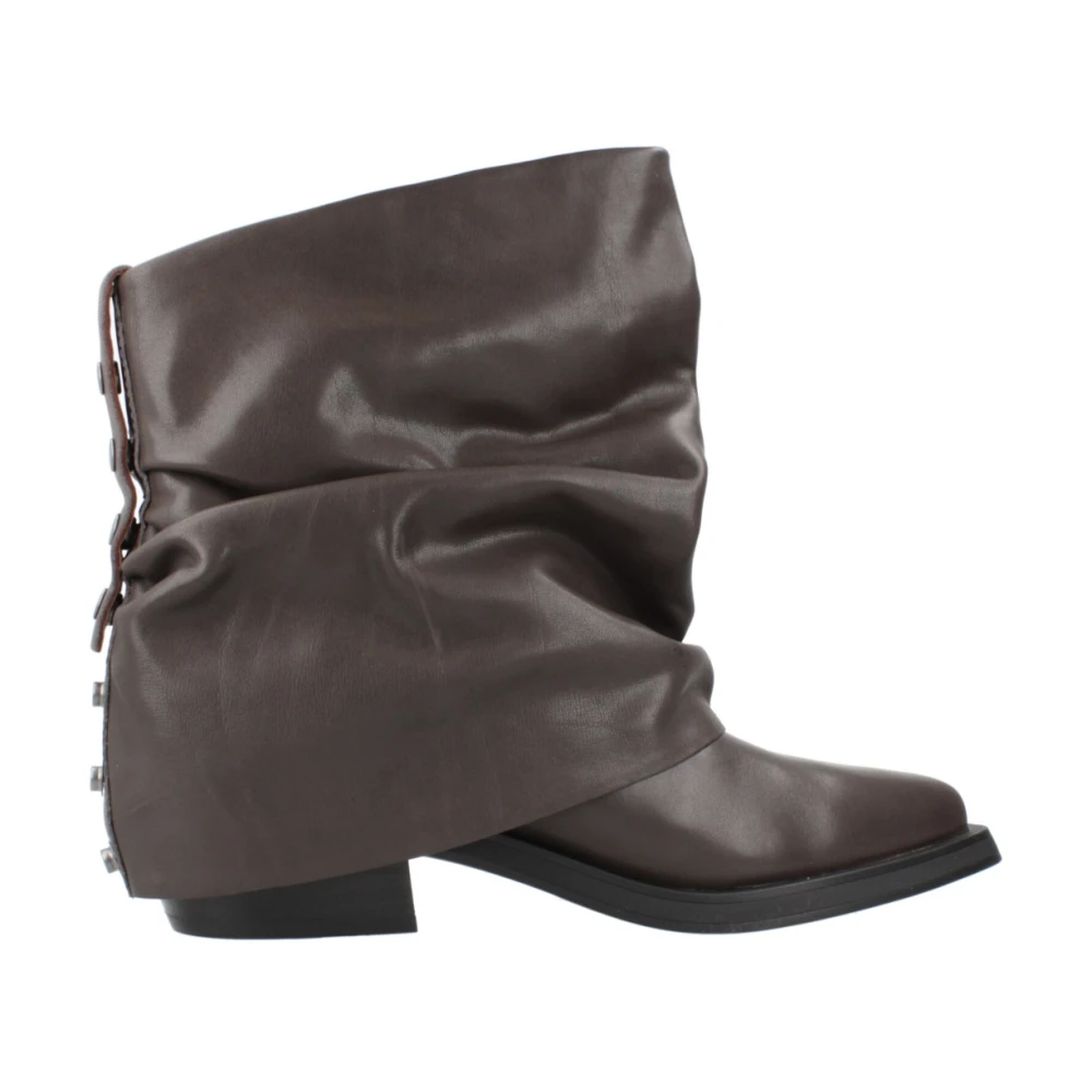 Ash Women's Brown Cowboy & Biker Boots, 5 Uk, Loren Ankle Boots