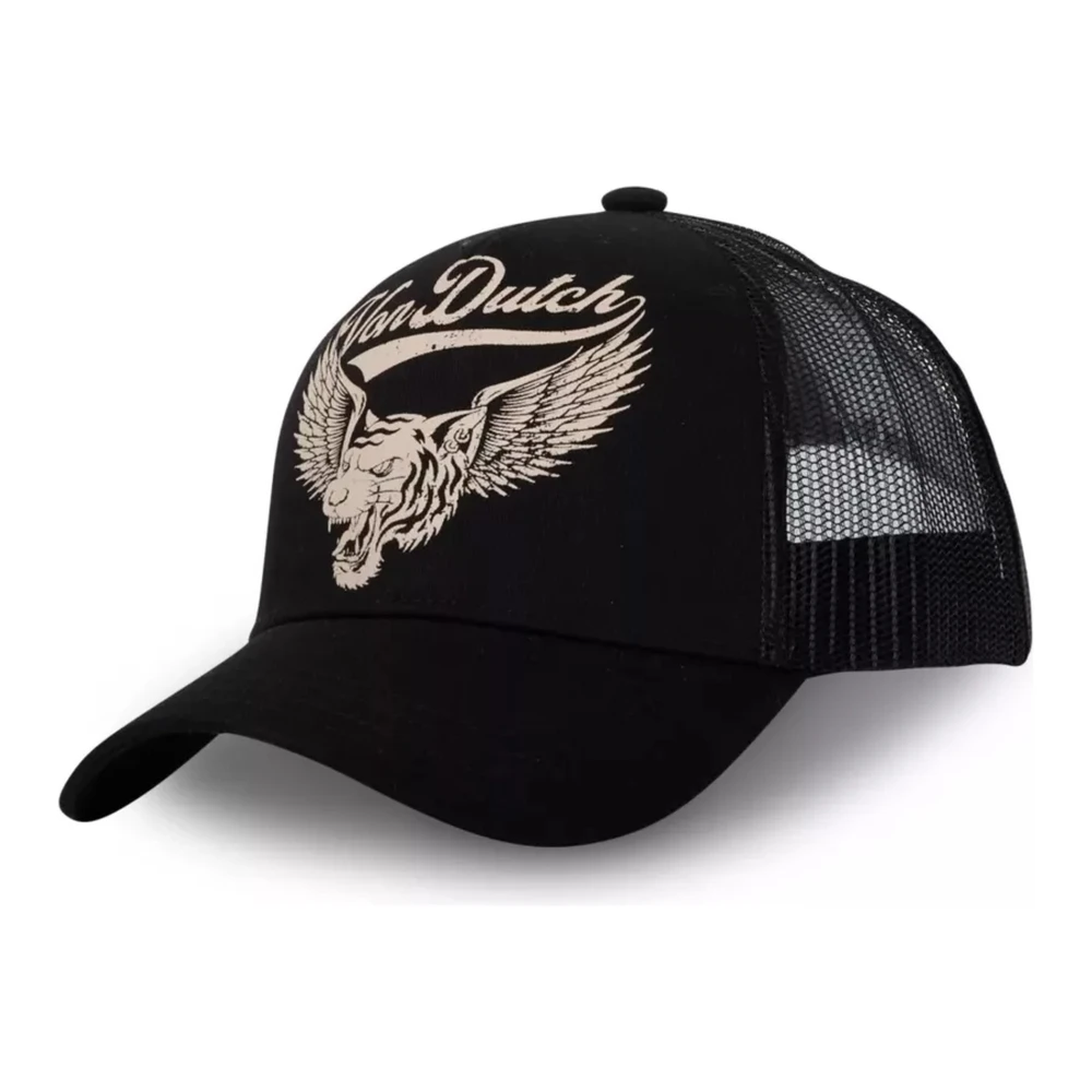 Von Dutch Zwarte Leeuw Trucker Cap Black Heren