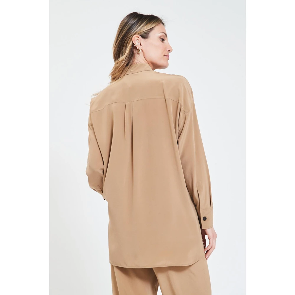 Max Mara Panfilo Blouse Brown Dames