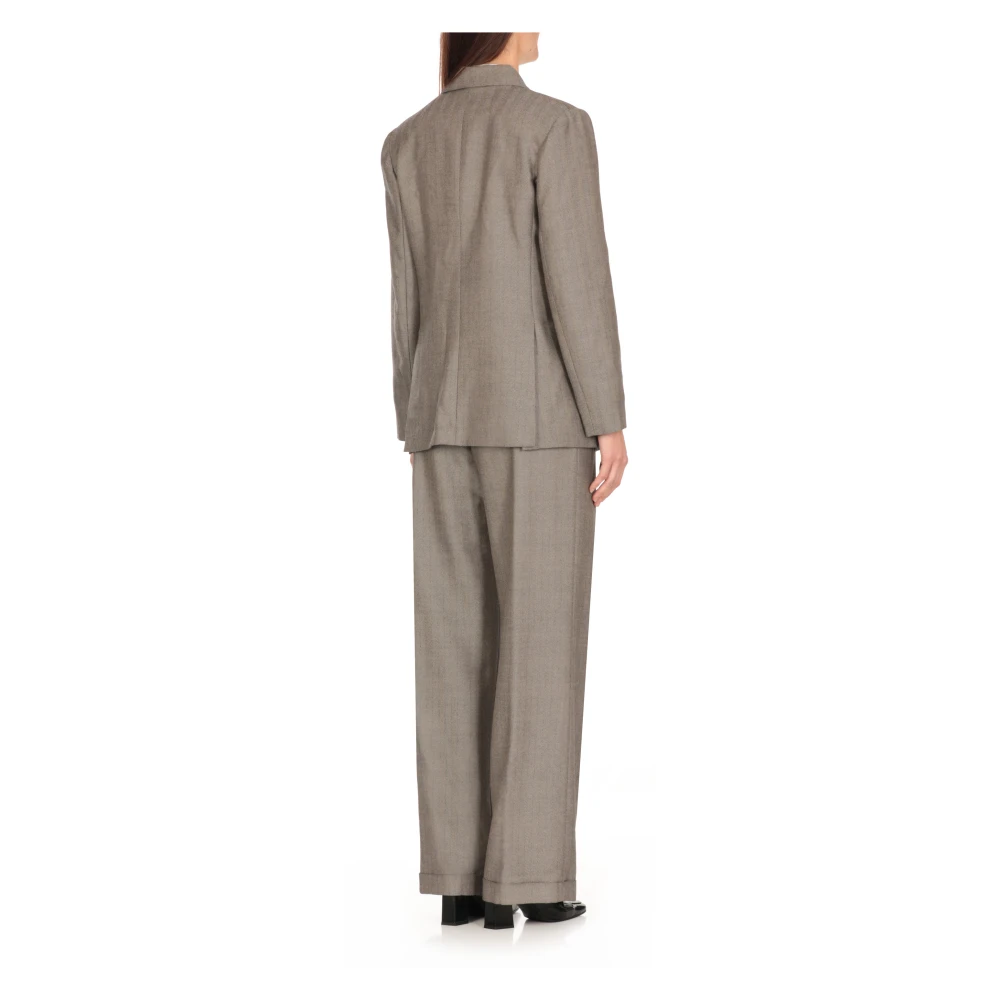 Antonelli Firenze Beige wollen double-breasted blazer Beige Dames