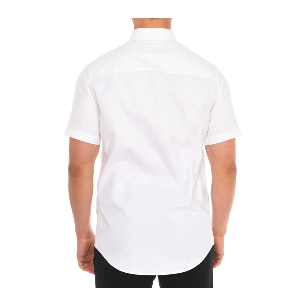 Dsquared2 Klassieke pasvorm korte mouwen overhemd White Heren